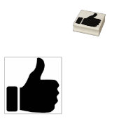 Art-stempel met duim omhoog rubberstempel (Gestempeld)
