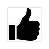 Art-stempel met duim omhoog rubberstempel (Afrduk)