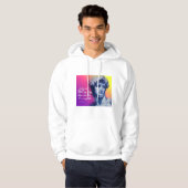 Art Sterft Nooit Hoodie | David Beeldhouwwerk (Voorkant volledig)