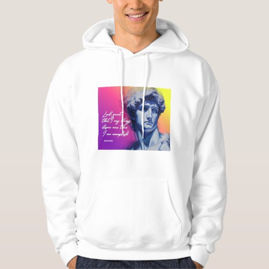 Art Sterft Nooit Hoodie | David Beeldhouwwerk (Voorkant)