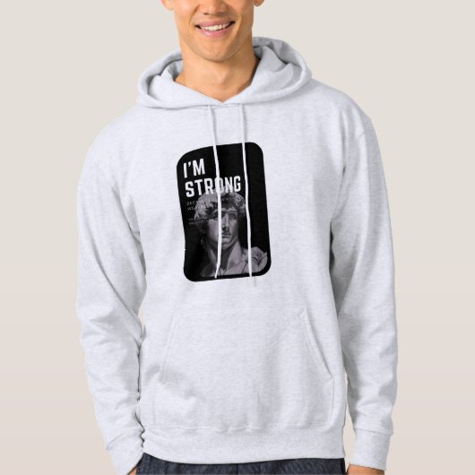 Art Sterft Nooit Hoodie | David Beeldhouwwerk & ci (Voorkant)