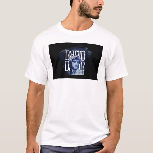 Art Sterft Nooit T-shirt | David Beeldhouwwerk (Voorkant)