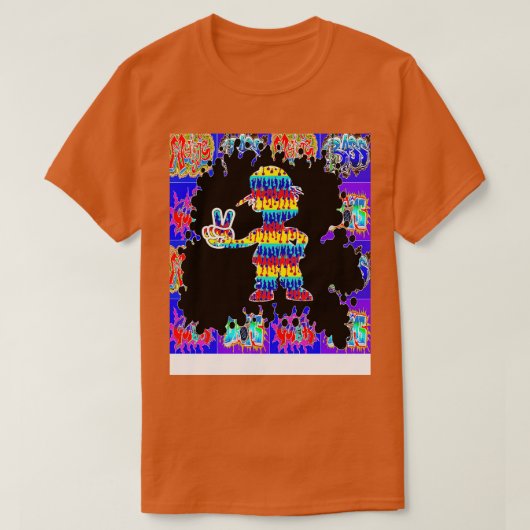 Art Sticker Drip Graffiti Rap Boy 1 1 T-shirt (Design voorkant)