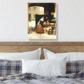 Art Street Coffee Shop Canvas Afdruk (Insitu (Slaapkamer))