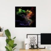 Art Stucco Nebula Cluster Poster (Thuiskantoor)
