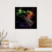 Art Stucco Nebula Cluster Poster (Keuken)