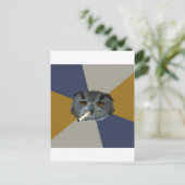 Art Student Owl Advice Animal Meme Briefkaart (Staand voorkant)