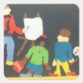 Art Student Paper Collage Sticker (Voorkant)