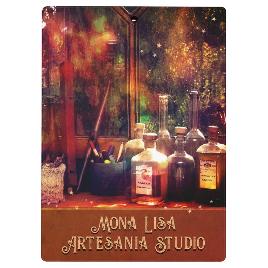 Art Studio-klembord (aanpasbaar) Klembord (Achterkant)