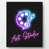 Art Studio Neon Line Art Fotoplaat (Voorkant)