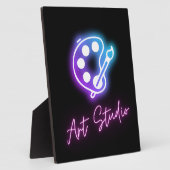 Art Studio Neon Line Art Fotoplaat (Zijkant)