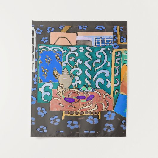 Art Studio voegt tekst toe, tapijt Wandkleed (Voorkant)