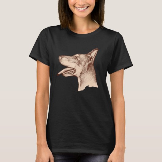 Art Style Doberman Doberman Pinscher T-shirt (Voorkant)