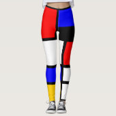 Art Style Mondrian Leggings (Voorkant)
