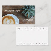 Art & Succulent Loyalty Coffee Punch Card (Voorkant / Achterkant)