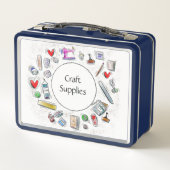 Art Supplies Metalen Lunchbox (Achterkant)