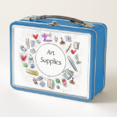Art Supplies Metalen Lunchbox (Voorkant)