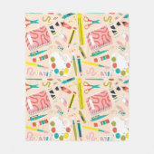 Art Supply All-Over Print Art Schort Fleece Deken (Voorkant)