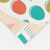 Art Supply All-Over Print Art Schort Fleece Deken (Hoek)