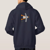 Art Surf Hoodie: Bovenkant Surf zeegarnwand Hoodie (Achterkant)