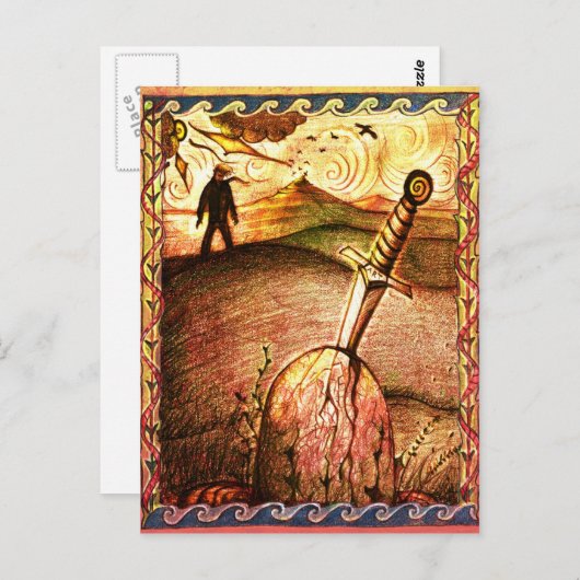 Art Sword postcard Briefkaart (Voorkant / Achterkant)