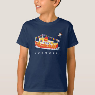 Art. T shirt: Cornish Tee Shirt. veerboot. T-shirt