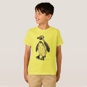 Art T-Shirt: Penguin Yellow T-shirt (Voorkant volledig)