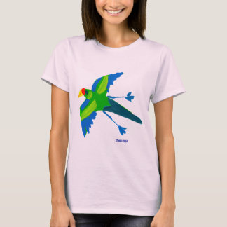 Art T-Shirt: Wortelen en vogels T-shirt