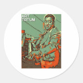 Art Tatum Ronde Sticker (Voorkant)