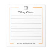 Art Teacher Appreciation Gift voor Kinder studente Notitieblok (Voorkant)