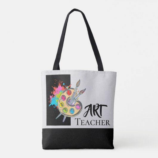 Art Teacher | Canvas tas palet schilder (Achterkant)