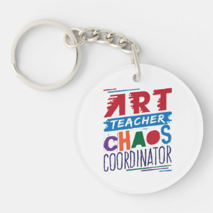 Art Teacher Chaos-coördinator Sleutelhanger