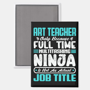 Art Teacher Functie Beroep Beroep Grappig Creatief Magneet