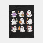 Art Teacher Ghost Halloween Artists Painter Teache Fleece Deken (Voorkant)