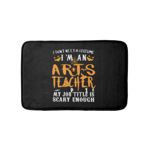 Art Teacher Halloween Funny Costume Badmat