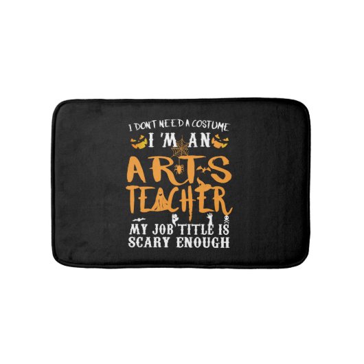 Art Teacher Halloween Funny Costume Badmat (Voorkant)