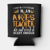 Art Teacher Halloween Funny Costume Blikjeskoeler (Voorkant)