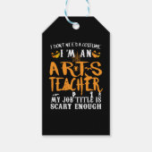 Art Teacher Halloween Funny Costume Cadeaulabel (Voorkant)