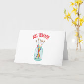 Art Teacher Kaart (Gele Bloem)