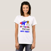 Art Teacher Superheld T-shirt (Voorkant volledig)