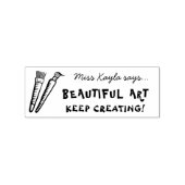 Art Teacher Supportive Praise Wooden Art Stamp Rubberstempel (Afrduk)