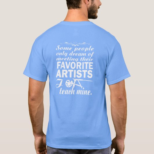 Art Teacher T-shirt (Achterkant)
