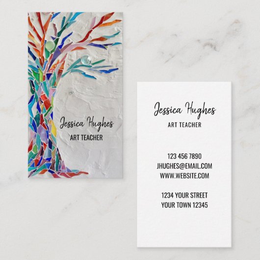 Art Teacher Visitekaartje (Voorkant / Achterkant)