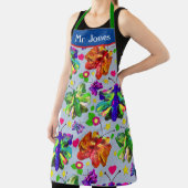 Art Teacher Vlinderblauw creatieve elegantie Schort (Insitu)