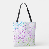 Art Teacher Waterverf Splatter Personalized Fun Tote Bag (Achterkant)