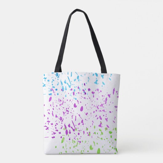 Art Teacher Waterverf Splatter Personalized Fun Tote Bag (Achterkant)
