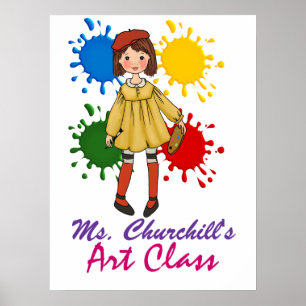 Art Teacher's Classroom Welkom - SRF Poster