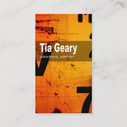 Art Tech Visitekaartje "Graphic Artist" (Voorkant)