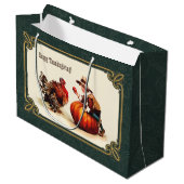  Art Thanksgiving Gift Large Cadeautasje (Voorkant Gekanteld)