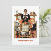 Art Thanksgiving Invitaties Kaart (Staand voorkant)